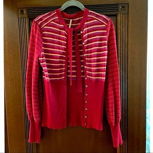 Free People red/yellow sweater